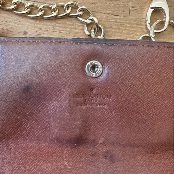 LV wallet converted to crossbody